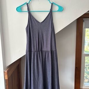Sleeveless Navy Stripe Dress